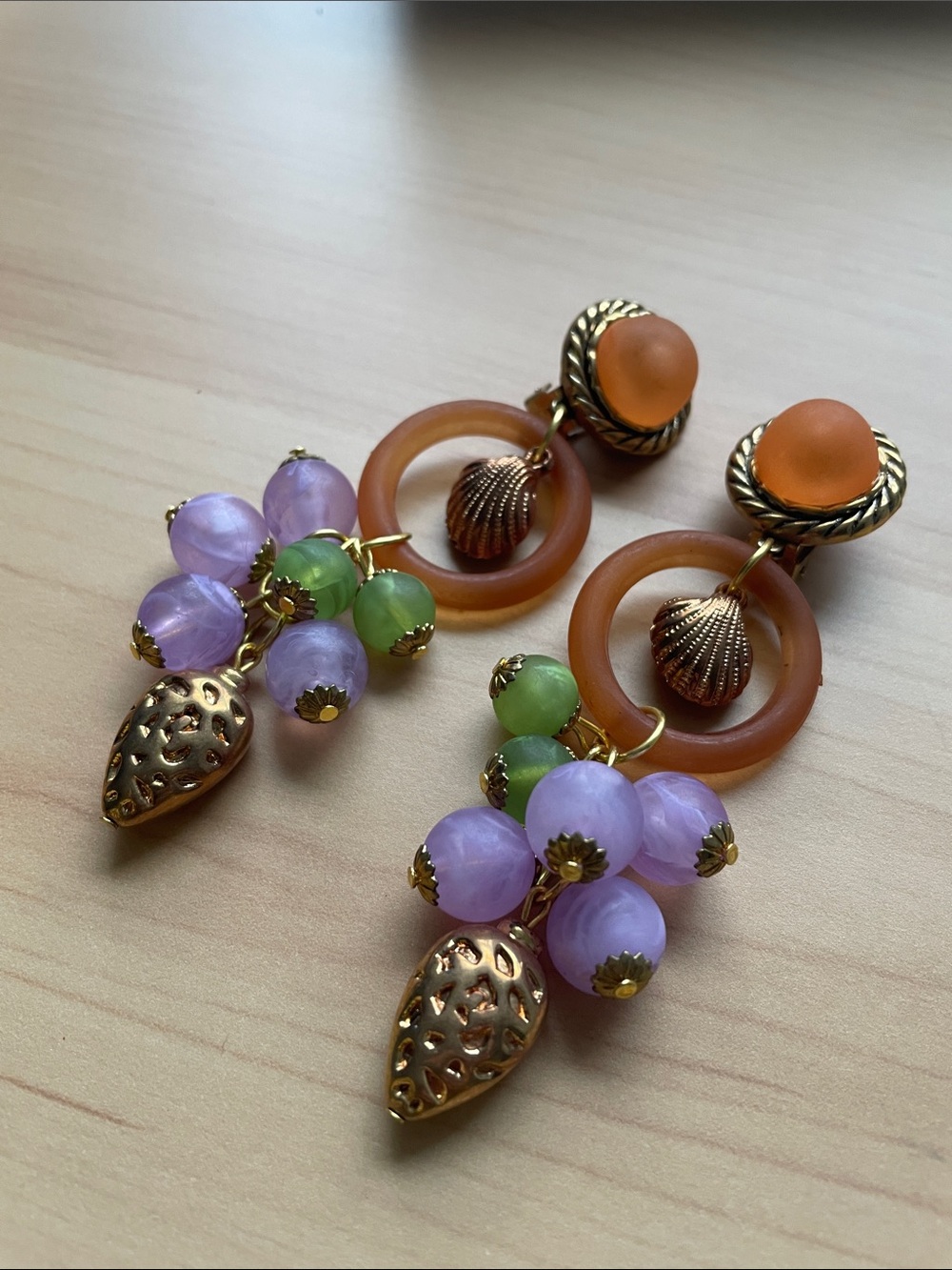 Vintage style CLIPON earrings - Picture 2 of 4